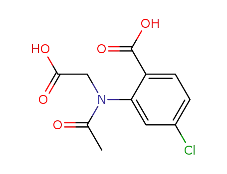 2-(acetyl-carboxymethyl-amino)-4-chloro-benzoic acid