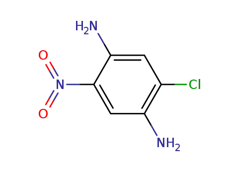 Molecular Structure of 26196-45-2 (2-CHLORO-5-NITRO-1,4-PHENYLENEDIAMINE)