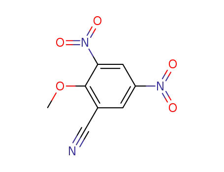 Molecular Structure of 19019-04-6 (2-methoxy-3,5-dinitrobenzonitrile)