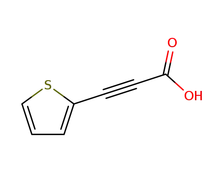 Molecular Structure of 4843-44-1 (2-Propynoic acid, 3-(2-thienyl)-)