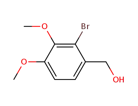 Molecular Structure of 72912-38-0 (2-BroMo-3,4-diMethoxy-benzeneMethanol)