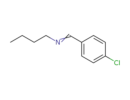 Molecular Structure of 7173-86-6 (N-[(E)-(4-chlorophenyl)methylidene]butan-1-amine)