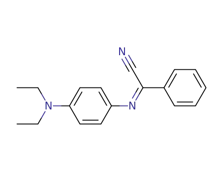 Molecular Structure of 74225-48-2 (Benzeneacetonitrile, a-[[4-(diethylamino)phenyl]imino]-)