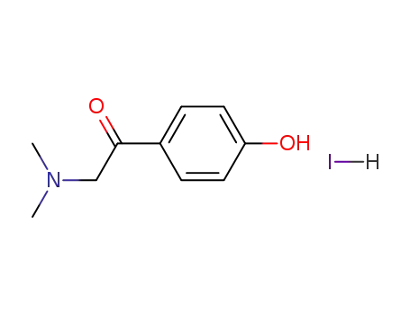 Molecular Structure of 114509-82-9 (2-dimethylamino-1-(4-hydroxy-phenyl)-ethanone; hydriodide)