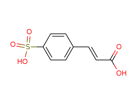 Molecular Structure of 13586-83-9 (2-Propenoic acid, 3-(4-sulfophenyl)-)