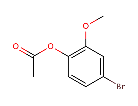 Molecular Structure of 54145-18-5 (4-bromo-2-methoxyphenyl acetate)