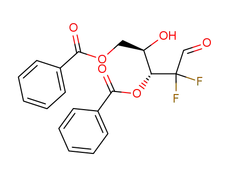 Molecular Structure of 153012-08-9 (2-Deoxy-2,2-difuoro-D-ribofuranose-3,5-dibenzoate)