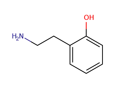 Molecular Structure of 2039-66-9 (2-(2-Aminoethyl)phenol)