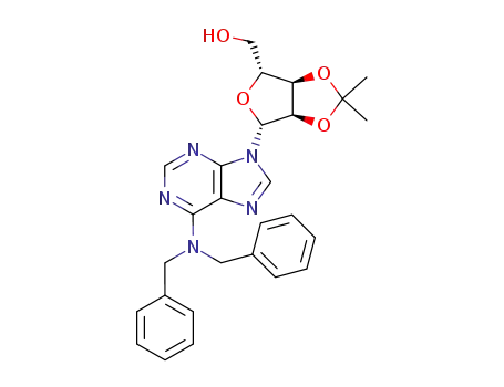 Adenosine, 2',3'-O-(1-methylethylidene)-N,N-bis(phenylmethyl)-