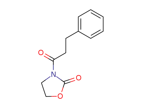 Molecular Structure of 107978-04-1 (3-(1-oxo-3-phenylpropyl)-1,3-oxazolidin-2-one)
