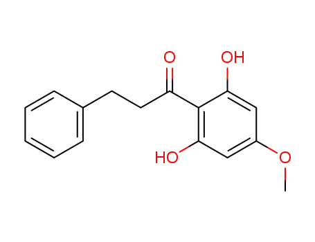 Molecular Structure of 35241-55-5 (1-(2,6-dihydroxy-4-methoxyphenyl)-3-phenylpropan-1-one)