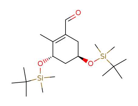 (3S,5R)-3,5-Bis[(tert-butyldimethylsilyl)oxy]-2-methylcyclohex-1-en-1-carboxaldehyde