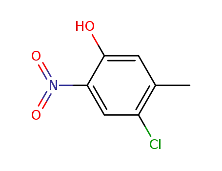 Molecular Structure of 7147-89-9 (4-CHLORO-6-NITRO-M-CRESOL)