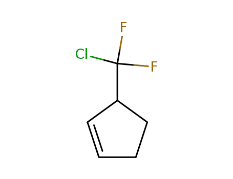Molecular Structure of 77116-57-5 (3-(Chloro-difluoro-methyl)-cyclopentene)
