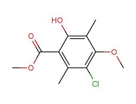 Benzoic acid,3-chloro-6-hydroxy-4-methoxy-2,5-dimethyl-, methyl ester