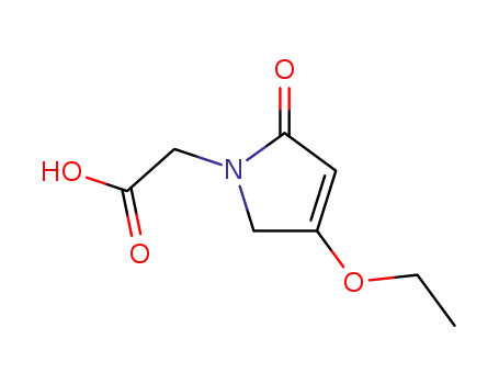 Molecular Structure of 142274-08-6 ((4-ETHOXY-2-OXO-2,5-DIHYDRO-PYRROL-1-YL)-ACETIC ACID)