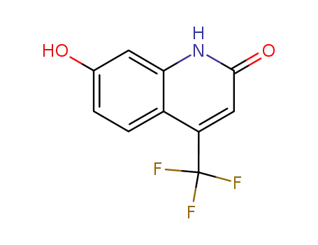 Molecular Structure of 73496-29-4 (2,7-DIHYDROXY-4-TRIFLUOROMETHYLQUINOLINE)
