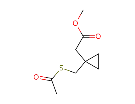 Molecular Structure of 142148-14-9 (1-[(Acetylthio)methyl]-cyclopropaneacetic acid methyl ester)