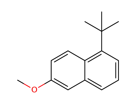 Molecular Structure of 1263428-86-9 (1-(tert-butyl)-6-methoxynaphthalene)