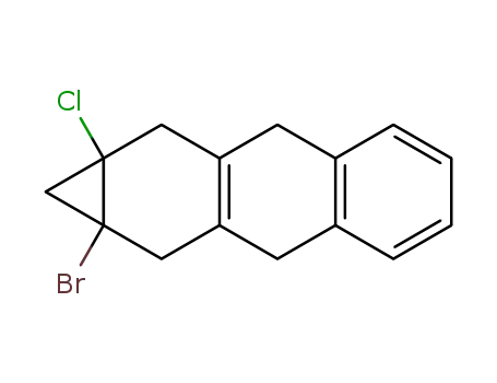 1H-Cycloprop[b]anthracene,
1a-bromo-9a-chloro-1a,2,3,8,9,9a-hexahydro-