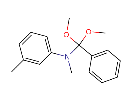 Molecular Structure of 79431-18-8 ((Dimethoxy-phenyl-methyl)-methyl-m-tolyl-amine)