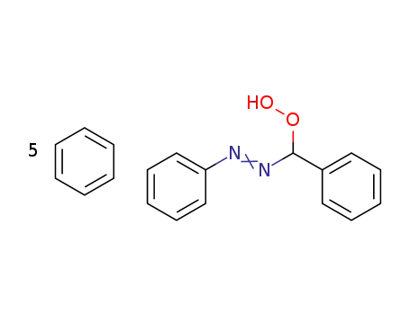 Phenyl-phenylazo-methyl-hydroperoxide; compound with benzene