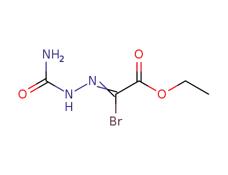 Molecular Structure of 13599-88-7 (ethyl 2-bromo-2-(2-carbamoylhydrazono)acetate)