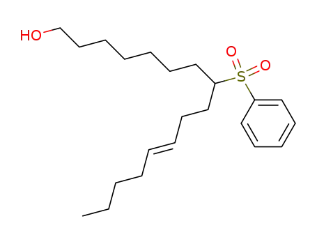 Molecular Structure of 132255-29-9 (8-phenylsulfonyl-11E-hexadecen-1-ol)