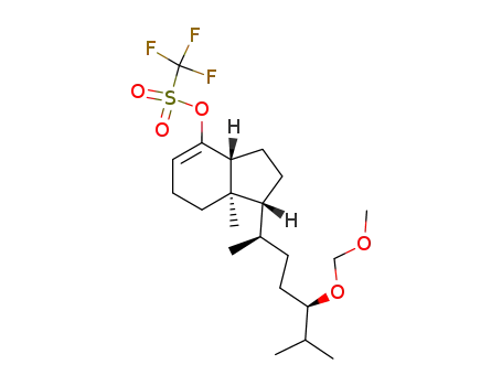 Molecular Structure of 188948-96-1 (De-A,B-(24R)-24-[(methoxymethyl)oxy]-cholest-8-en-8-yl trifluoromethanesulfonate)