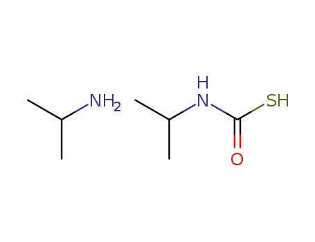 Molecular Structure of 64221-22-3 (Isopropyl-thiocarbamic acid; compound with isopropylamine)