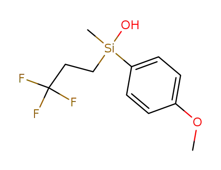 Molecular Structure of 267012-05-5 (4-methoxyphenyl(methyl)(3,3,3-trifluoropropyl)silanol)