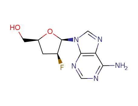 9H-Purin-6-amine,9-(2,3-dideoxy-2-fluoro-b-D-threo-pentofuranosyl)-  CAS NO.110143-10-7