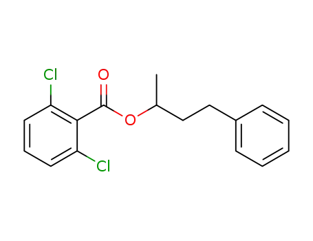 Molecular Structure of 1160842-96-5 (4-phenylbutan-2-yl 2,6-dichlorobenzoate)