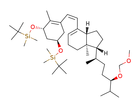 Molecular Structure of 188949-01-1 (1α-[(tert-butyldimethylsilyl)oxy]-24R-[(methoxymethyl)oxy]-previtamin D<sub>3</sub> tert-butyldimethylsilyl ether)