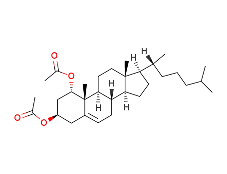 Molecular Structure of 35339-68-5 ((1alpha,3beta)-cholest-5-ene-1,3-diyl diacetate)