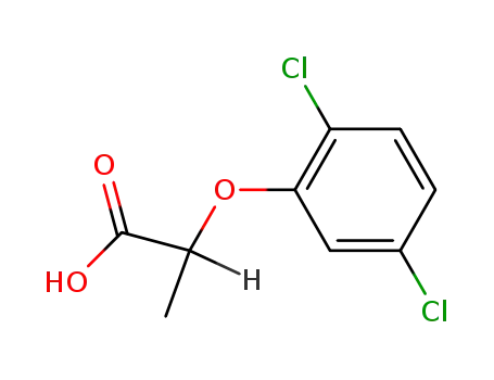 Molecular Structure of 6965-71-5 (2-(2,5-dichlorophenoxy)propionic acid)