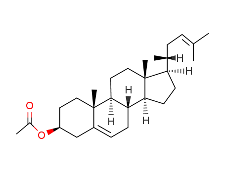 Molecular Structure of 35882-87-2 (26,27-Dinorergosta-5,23-dien-3β-ol acetate)