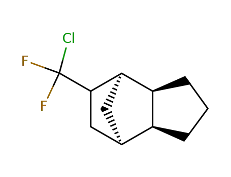 Molecular Structure of 77116-59-7 ((3aS,4R,7R,7aS)-5-(Chloro-difluoro-methyl)-octahydro-4,7-methano-indene)