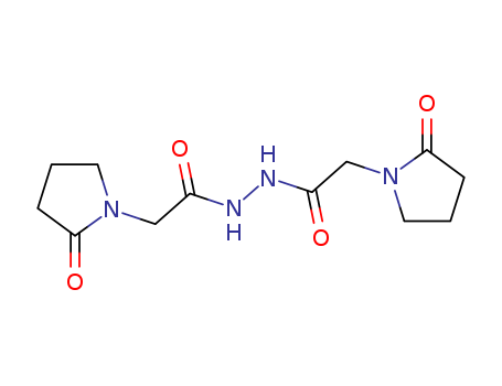 1-Pyrrolidineaceticacid, 2-oxo-, 2-[2-(2-oxo-1-pyrrolidinyl)acetyl]hydrazide