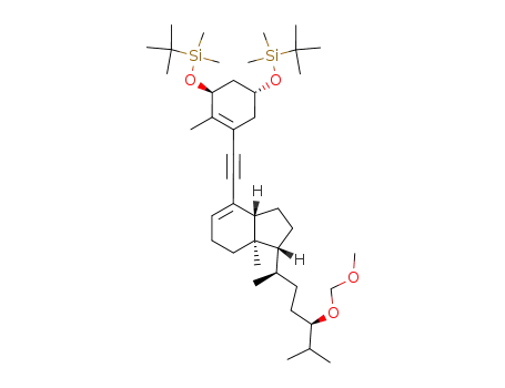 Molecular Structure of 188948-95-0 ((24R)-1α-[(tert-butyldimethylsilyl)oxy]-6,7-didehydro-24-[(methoxymethyl)oxy]-previtamin D<sub>3</sub> tert-butyldimethylsilyl ether)