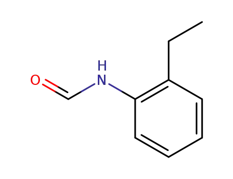 Molecular Structure of 2860-30-2 (N-(2-Ethylphenyl)formamide)