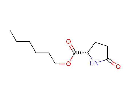 Molecular Structure of 57352-24-6 (hexyl 5-oxo-L-prolinate)
