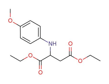 Molecular Structure of 1045704-41-3 (diethyl 2-(4-methoxyphenylamino)succinate)