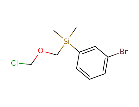 Molecular Structure of 177490-73-2 ((3-Bromo-phenyl)-chloromethoxymethyl-dimethyl-silane)