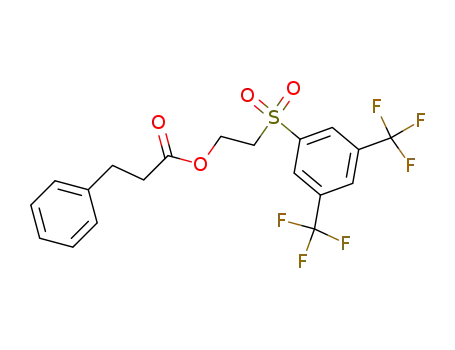 2-[3,5-bis(trifluoromethyl)phenylsulfonyl]ethyl 3-phenylpropanoate