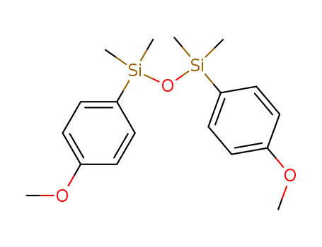 Molecular Structure of 122571-17-9 (1,3-Bis(4-methoxyphenyl)-1,1,3,3-tetramethyldisiloxane, 97%)