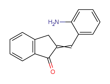 Molecular Structure of 51813-43-5 (2-(2-amino-benzylidene)-indan-1-one)