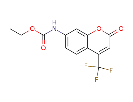 Carbamic acid, [2-oxo-4-(trifluoromethyl)-2H-1-benzopyran-7-yl]-, ethyl ester