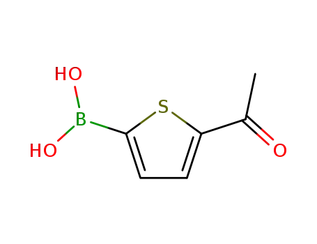 Molecular Structure of 206551-43-1 (5-Acetyl-2-thiopheneboronic acid)