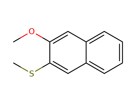 Molecular Structure of 1310197-64-8 (2-methoxy-3-(methylthio)naphthalene)